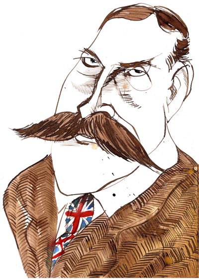 Sir Edward Elgar, 2022 (blæk) af Neale Osborne