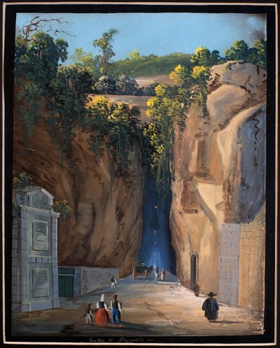 Hule i Pozzuoli (gouache) af Neapolitan School