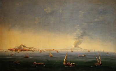 Havnen i Napoli af Neapolitan School