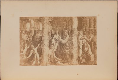 Peter og Johannes helbreder den lamme mand ved templets smukke port af Negretti and Zambra