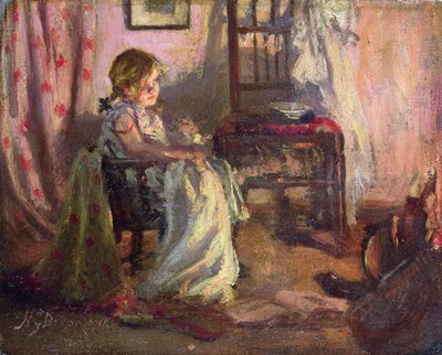 Ved pejsen af Nellie Gertrude Dixon
