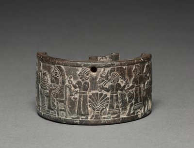 Banket Pyxis, 800-750 f.Kr. (steatit) af Neo-Hittite