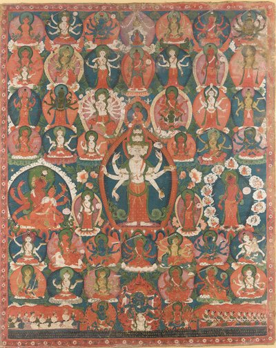 Den pababha er den elleve uudsigelige avalokiteshvara af Nepalese School
