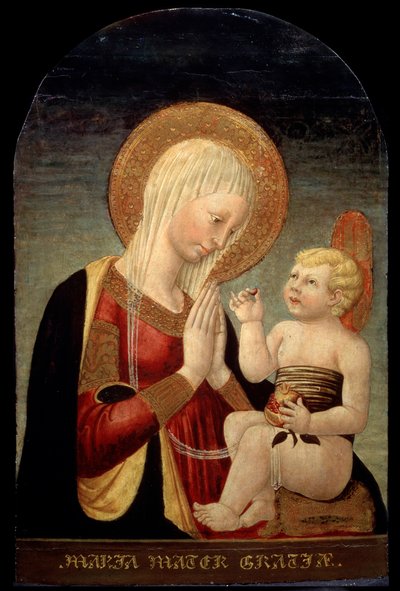 Madonna og barn med granatæble, 1400-tallet af Neri di Bicci