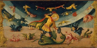 Sankt Michael og dragen af Neri di Bicci