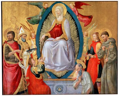 Den hellige jomfru Marias himmelfart, 1464-1465 af Neri di Bicci