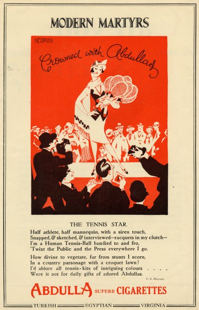 Abdulla Cigaretter, 1927 af Nerman