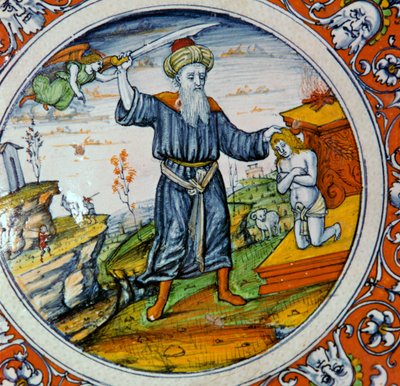 Fad, der viser Isaks Offer, 1500-tallet af Nessus Painter