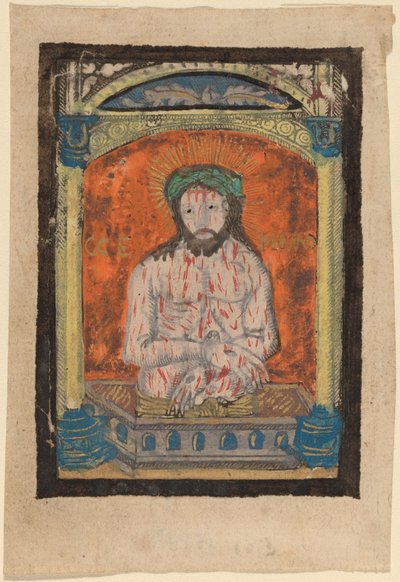 Kristus som sorgens mand af Netherlandish 15th Century