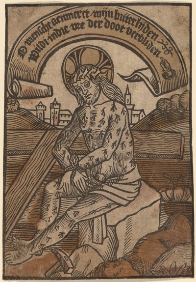 Kristus som sorgens mand af Netherlandish 15th Century
