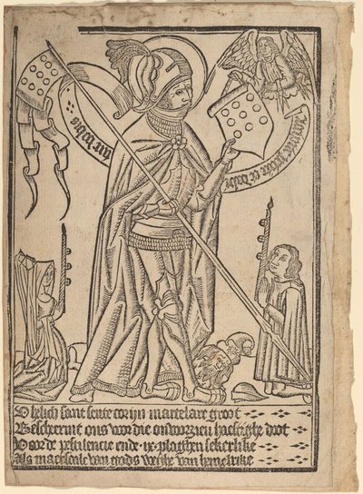 Sankt Georg (?) af Netherlandish 15th Century