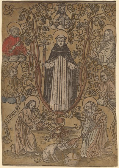 Dominikanernes genealogiske træ af Netherlandish 15th Century