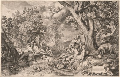 Guldalderen af Netherlandish 17th Century after Nicolaes de Bruyn after Abraham Bloemaert