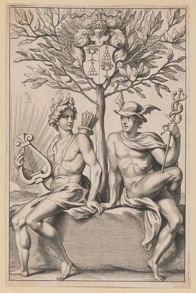 Titelside for Philomathi Musae Juveniles af Netherlandish 17th Century after Sir Peter Paul Rubens