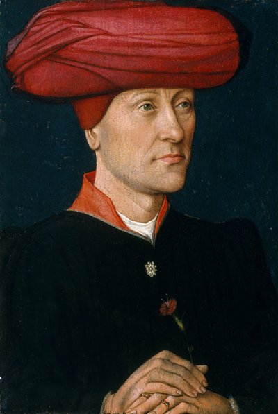 Portræt af en mand i en chaperon. af Netherlandish Painter