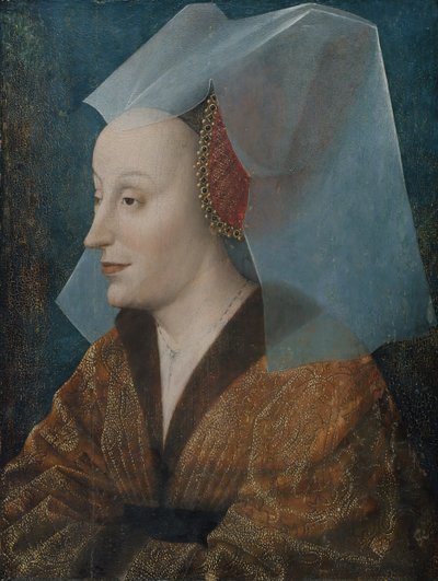 Portræt af en adelskvinde, sandsynligvis Isabella af Portugal 1397-1472. af Netherlandish Painter