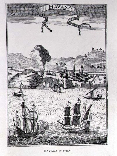 Havana, fra Gages Voyages, Amsterdam, 1720 af Netherlandish School