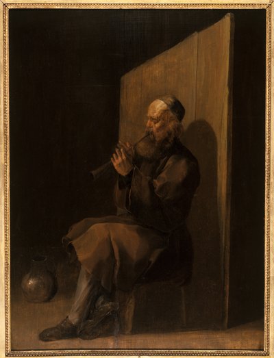 Gammel fløjtespiller af Netherlandish School