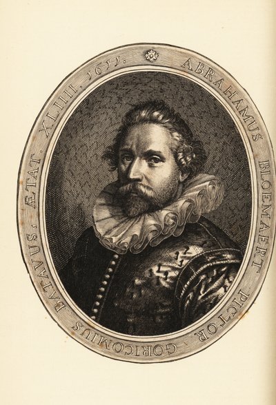 Portræt af Abraham Bloemaert, hollandsk maler og grafiker, ætser og gravør, Haarlem Manierist af Netherlandish School