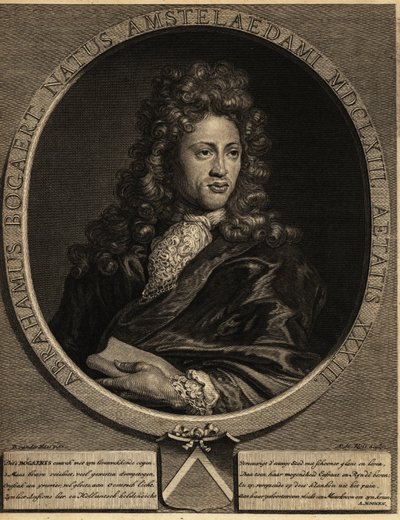 Portræt af Abraham Bogaert 1653-1727. af Netherlandish School