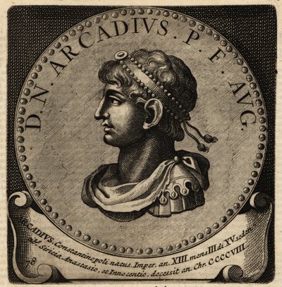 Portræt af den romerske kejser Arcadius. af Netherlandish School