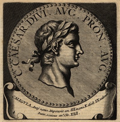 Portræt af den romerske kejser Caligula. af Netherlandish School