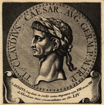 Portræt af den romerske kejser Claudius. af Netherlandish School
