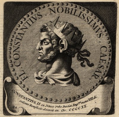 Portræt af den romerske kejser Constantius II. af Netherlandish School