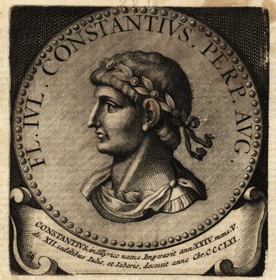 Portræt af den romerske kejser Constantius II. af Netherlandish School