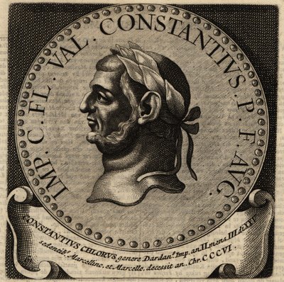 Portræt af den romerske kejser Constantius I. af Netherlandish School
