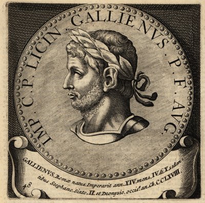 Portræt af romersk kejser Gallienus. af Netherlandish School