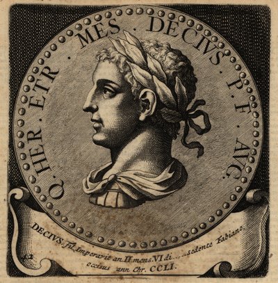Portræt af den romerske kejser Herennius Etrusker. af Netherlandish School