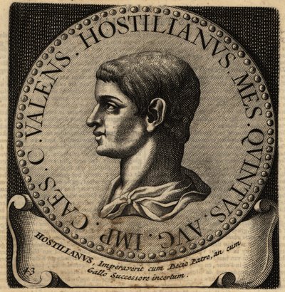 Portræt af den romerske kejser Hostilian. af Netherlandish School