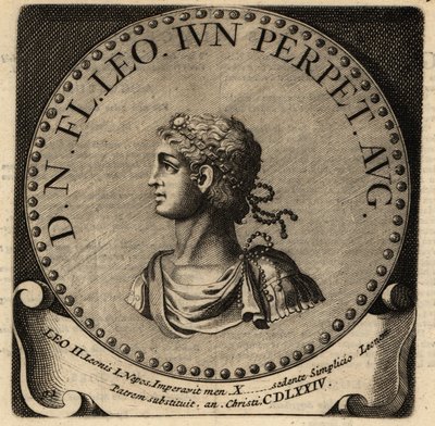 Portræt af romersk kejser Leo II. af Netherlandish School