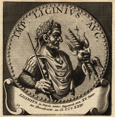 Portræt af den romerske kejser Licinius. af Netherlandish School