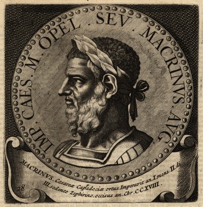 Portræt af den romerske kejser Macrinus. af Netherlandish School