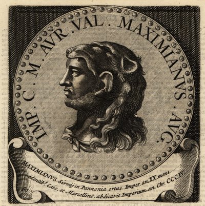 Portræt af den romerske kejser Maximian. af Netherlandish School