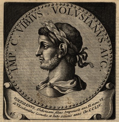 Portræt af den romerske kejser Volusian. af Netherlandish School