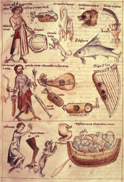 Sloane 3983 fol.13 Stjernetegn og symboler, fra 