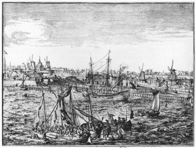 Udsigt over Rotterdam af Netherlandish School