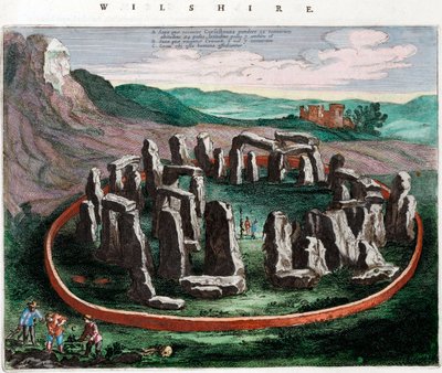 Udsigt over Stonehenge af Netherlandish School