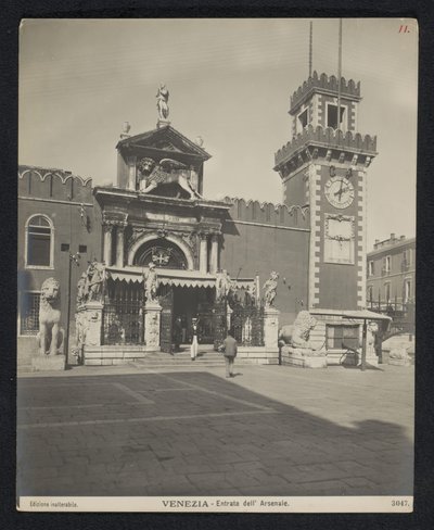 Porta Magna fra Arsenal i Venedig Venezia - Entrata dell