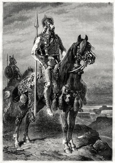 Gallisk rytter, 1800-tallet af Neuville