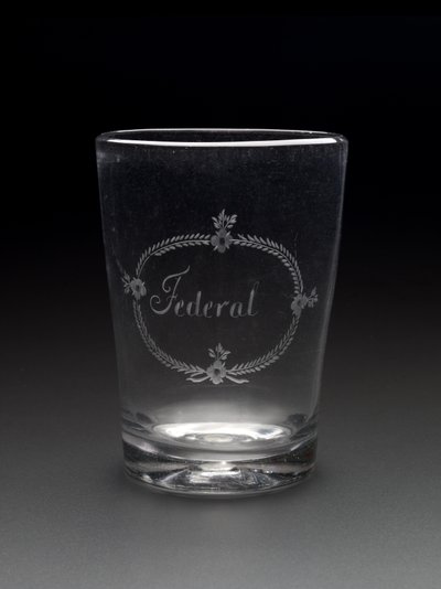 Tumler, ca. 1788-1795 (ikke-bly glas) af New Bremen Glass Manufactory