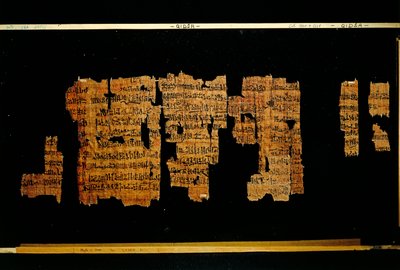 Brudstykker af dokumentet, der indeholder farao Thutmose III