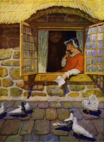 Illustration til Westward Ho! af Charles Kingsley (farve litho) af Newell Convers (after) Wyeth
