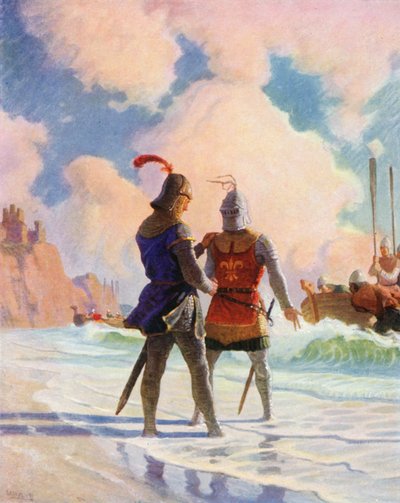 Bruce på stranden af Newell Convers Wyeth
