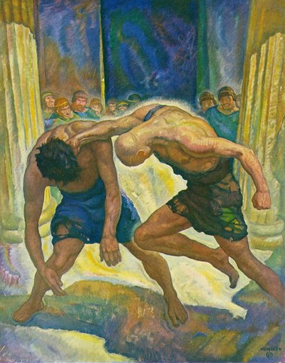 Tiggernes kamp af Newell Convers Wyeth