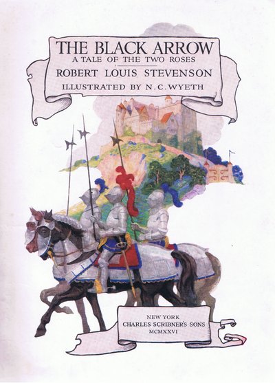 The Black Arrow titelblad af Newell Convers Wyeth