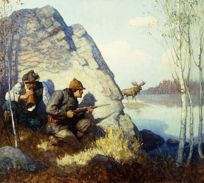 The Moose Call af Newell Convers Wyeth